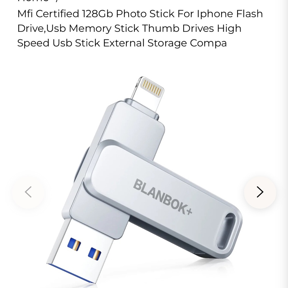 128GB Blanbok+ Flash Drive Thumb Drive
